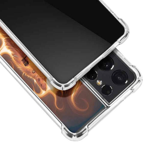 Vincent Hie Phoenix Wolf Galaxy S21 Ultra 5G Clear Case